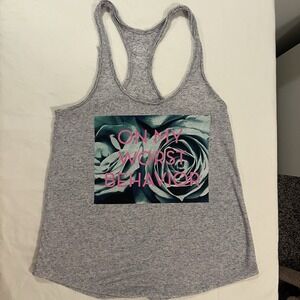 Empyre Women's Racer back Tank On My Worst Behavior Graphic